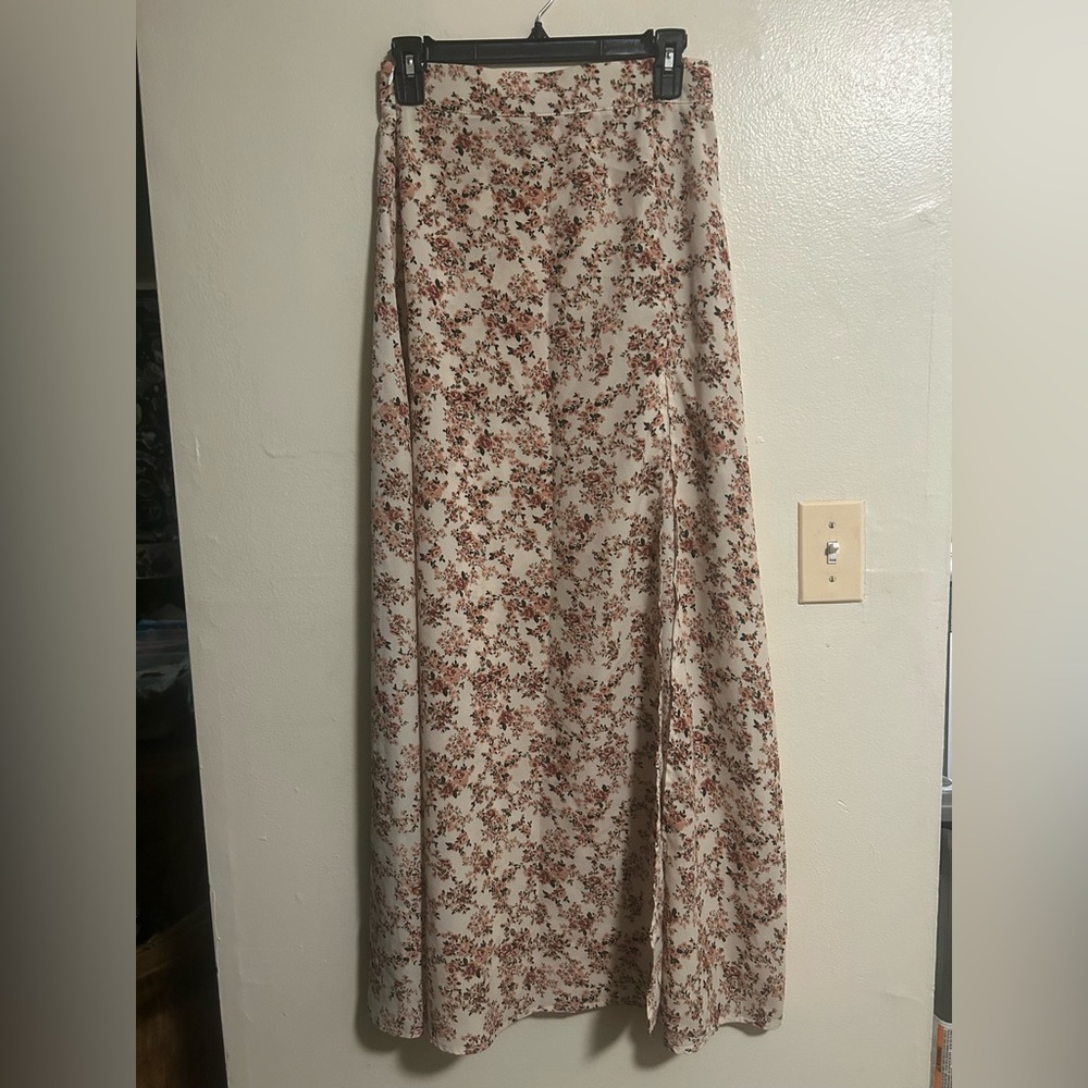 Dainty Fairycore Maxi Slit Skirt 4 S Lovely Cottagecore Fairy Boho Girly Hippie